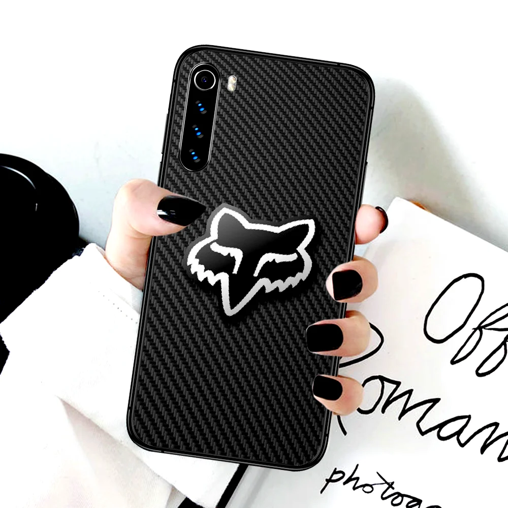 

Foxs Luxury Brand Phone Case For Xiaomi Redmi Note 7 8 8T 9 9S 4X 7 7A 9A K30 Pro Ultra black Etui Fashion Shell Soft Cell