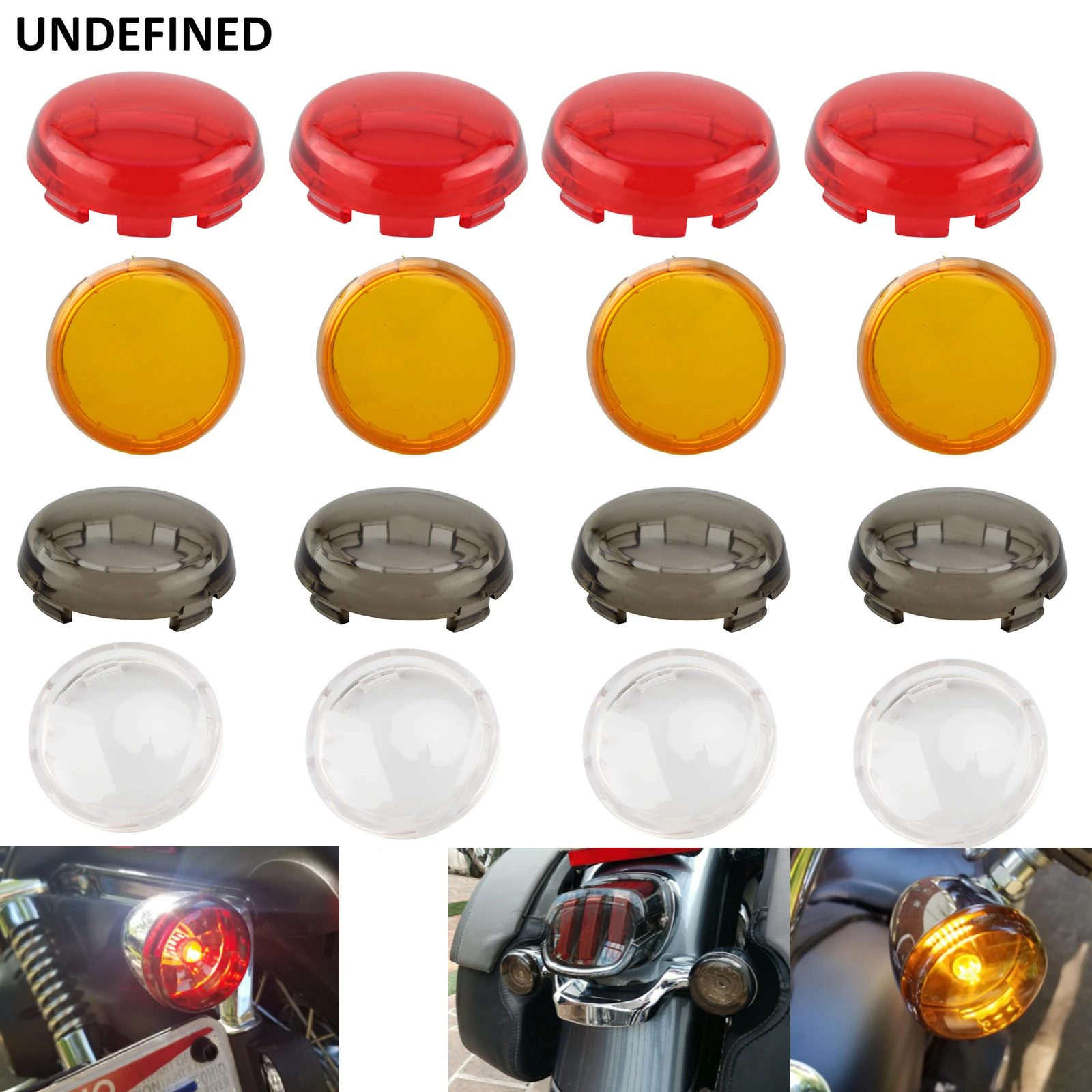 

2pcs/4pcs Turn Signal Light Indicator Lens Cover For Harley Sportster 1200 Iron 883 Touring Road King Dyna Softail Heritage