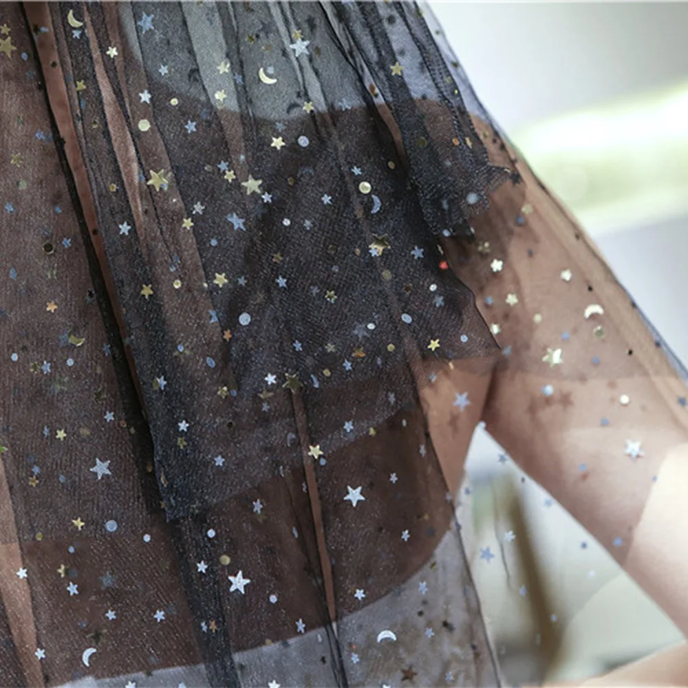 Блестящий черный многоярусный Свадебный Фата чехол для Хэллоуина модные