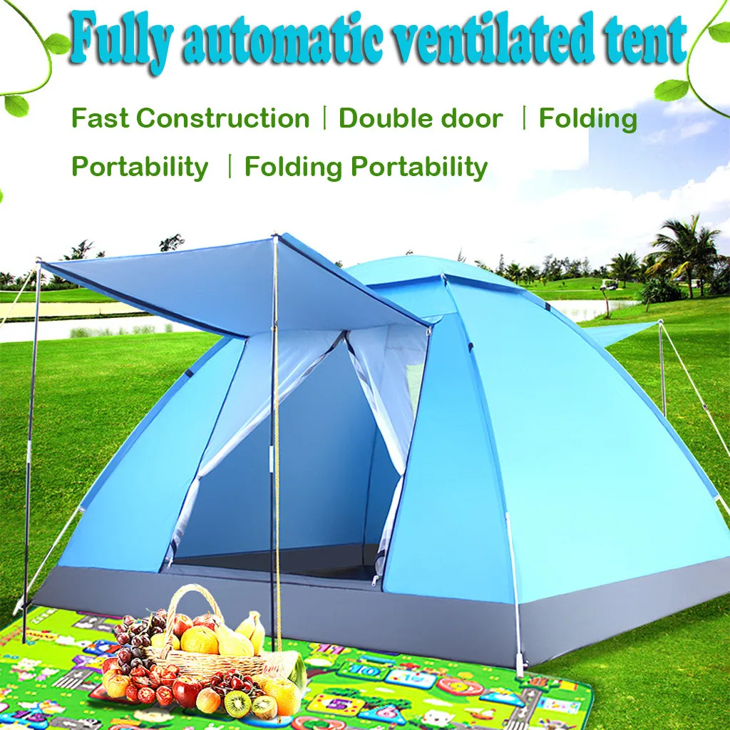 Модный быстрый набор палатка для кемпинга корабль водонепроницаемая 2 3 человека