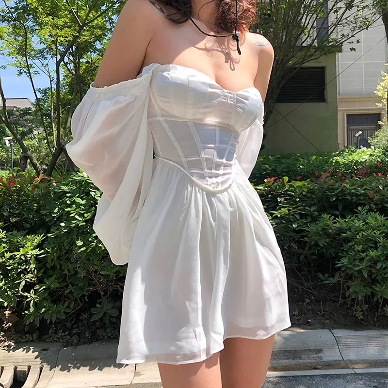 Женское шифоновое прозрачное облегающее платье однотонное платье-трапеция с