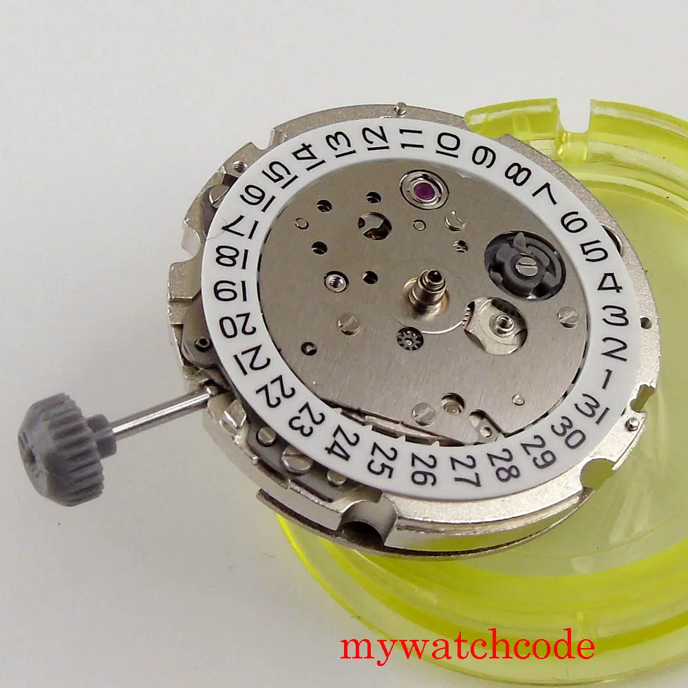 21 Jewels Miyota 8215 821A Hack Second Stop Date Window Automatic Mechanical Movement Watch Accessories Replacements