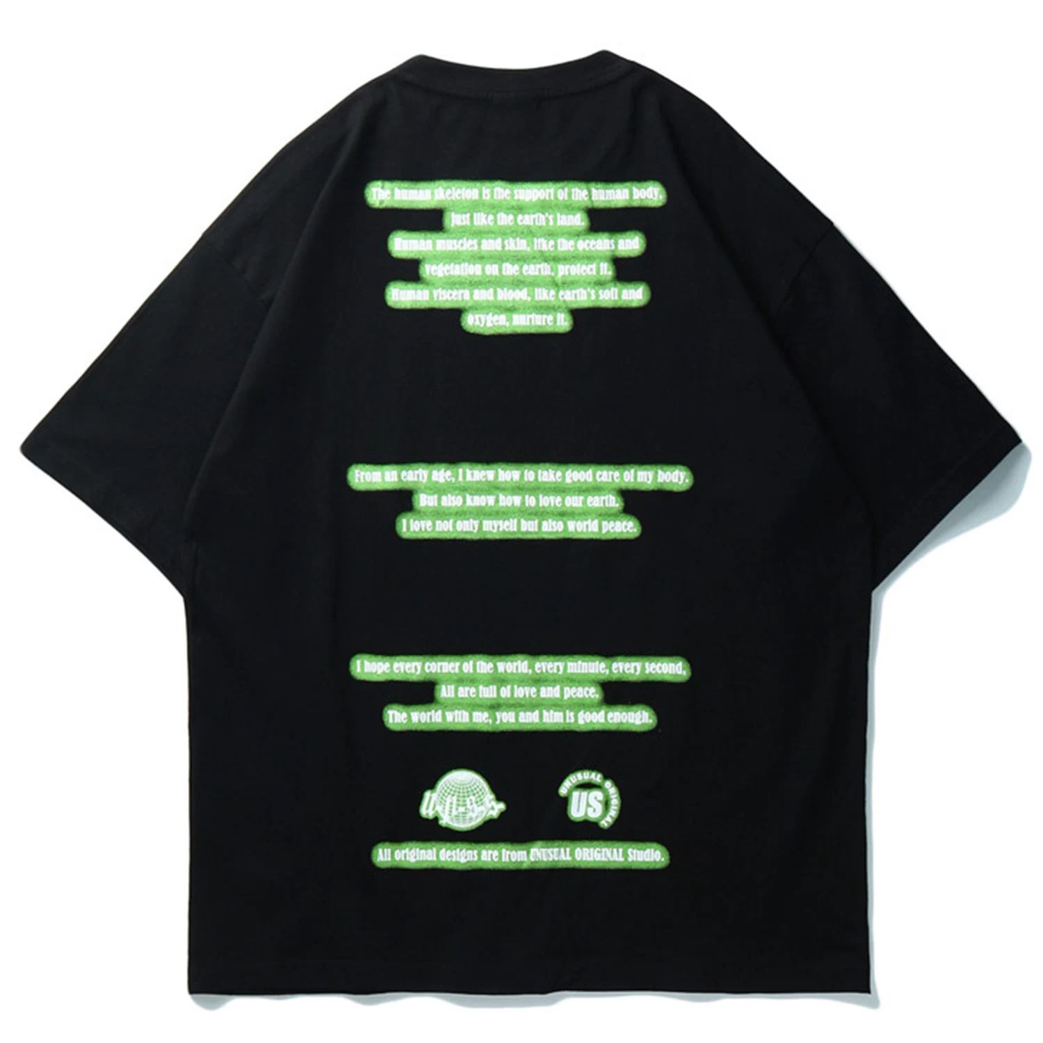 Aelfric Eden/мужская футболка в стиле хип хоп с принтом виде жуткого скелета 2020 Harajuku