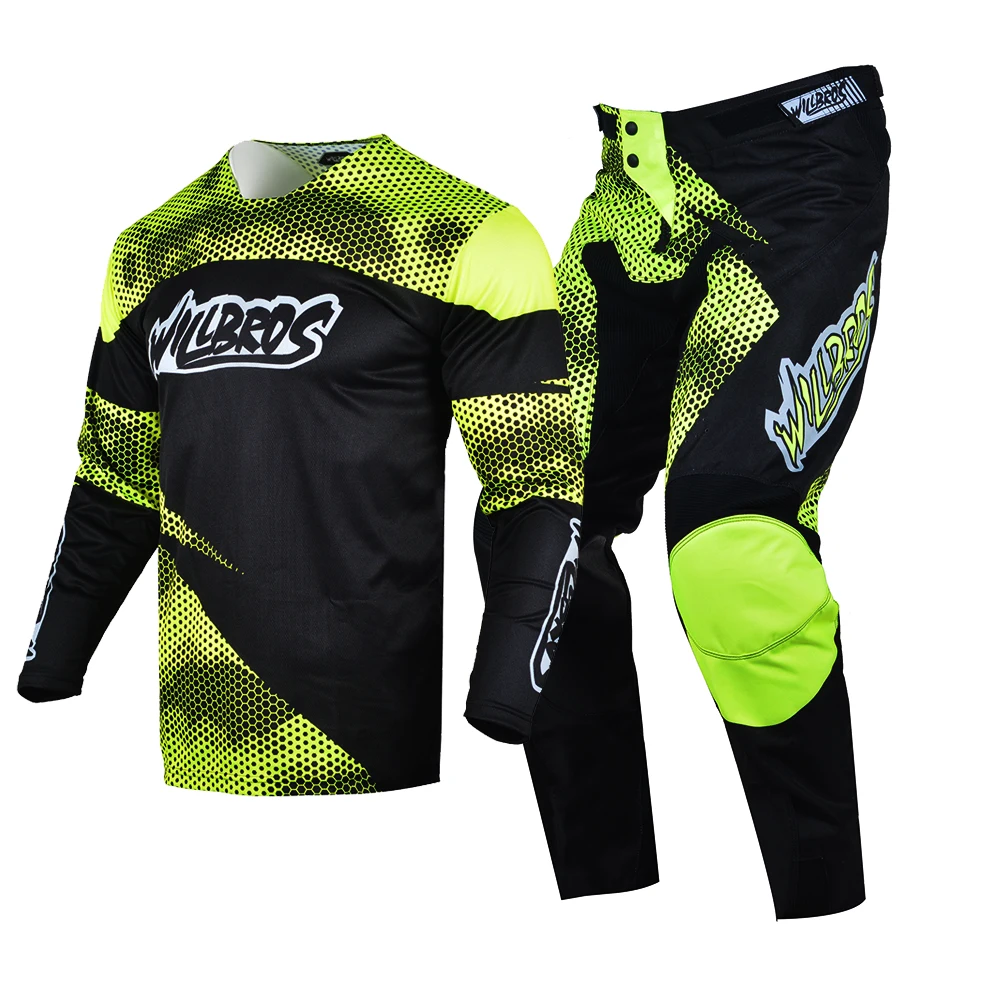 

Willbros MX Jersey Pants Combo Mountain Bike Motocross MX Gear Set Offroad Riding MTB BMX Motorcycle Element Ride Suit Off-road