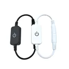 Сенсорный переключатель постоянного тока 12В-24В, разъем, контроллер диммера для светодиодной ленты, Диммируемый штекер Мама-папа для светодиодной ленты, лампы