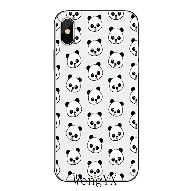 cute panda pattern Heart Lover cover case For Samsung Galaxy S10e Lite S9 S8 S7 S6 edge Plus S5 S4 S3 Note 10 9 8 5 4 mini | Мобильные