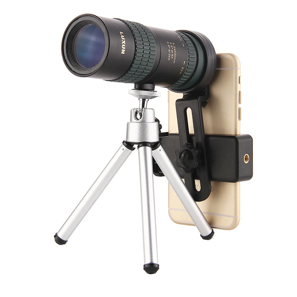 

8-24x30 BAK4 увеличительная фотография с держателем для телефона портативный телескоп ночного видения оптический прицел для кемпинга охоты