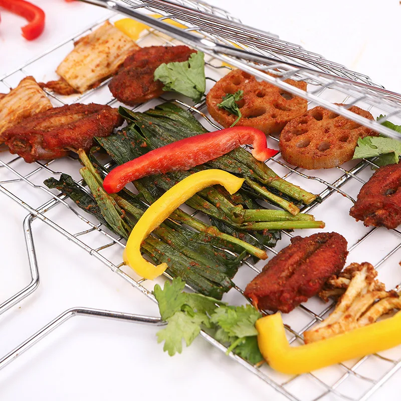 Антипригарная корзина для барбекю гриль сетчатый коврик мяса овощей стейка