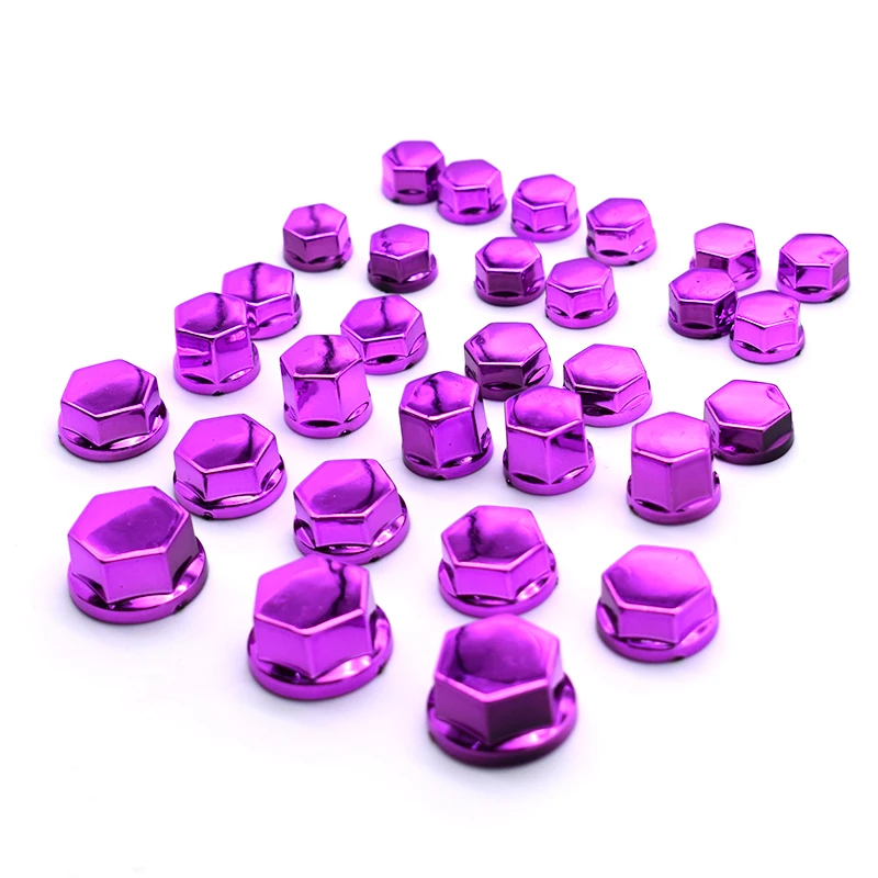 30Pcs/set Motorcycle Screw Cover Cap Nut Bolt Decoration Chrome Plating plastic For Yamaha VMX1700 MT-01 FZ1 MT09 MT07 XJR1300 | Автомобили