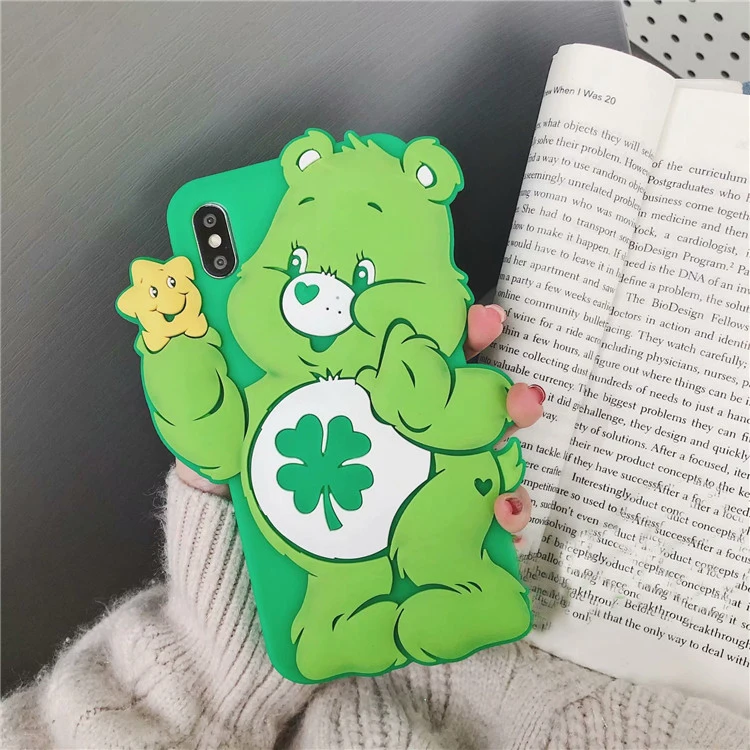 Для iPhone 11 Pro Max X XS XR милый мягкий силиконовый чехол для iPhone 8 6 6S 7 Plus - Цвет: 2