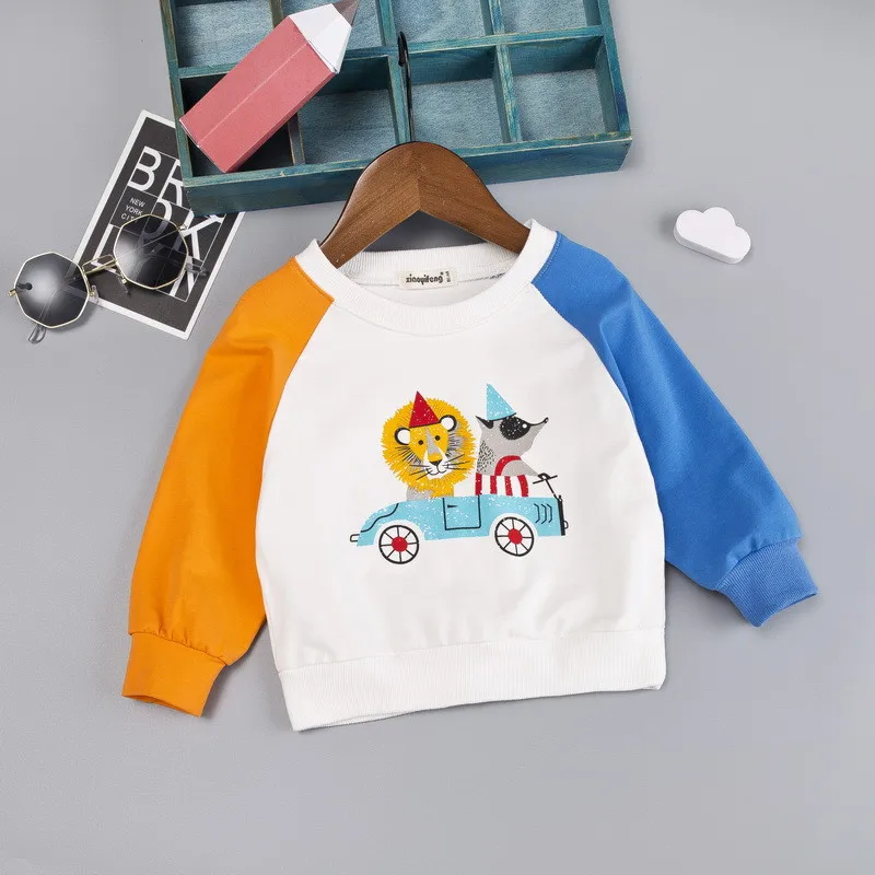0-4 years High quality boy girl clothing set 2019 new autumn sport active solid kid suit children baby T-shirt+pant | Детская одежда и