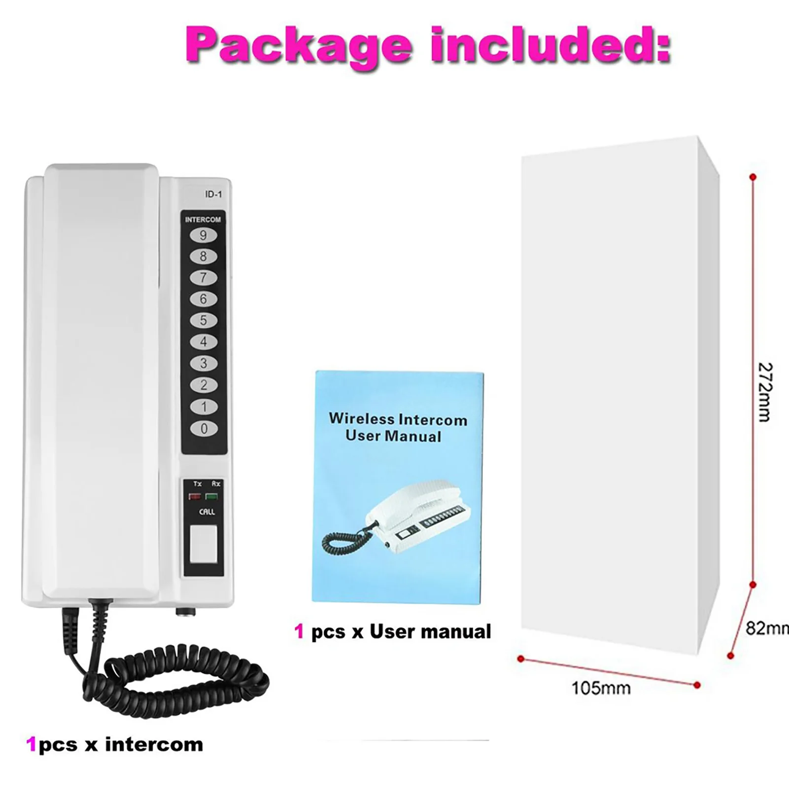 Бесплатная доставка 1 шт. 433 МГц Беспроводной домофон Системы безопасный