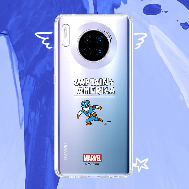 

Marvel for Huawei Mate30 mobile Phone case full package silicone anti - fall Hulk Iron Man mobile phone soft case