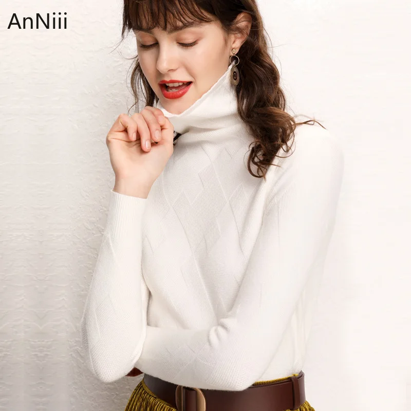 

Женский вязаный свитер с отложным воротником, теплый тонкий базовый облегающий джемпер в офисном стиле, одежда для осени и зимы