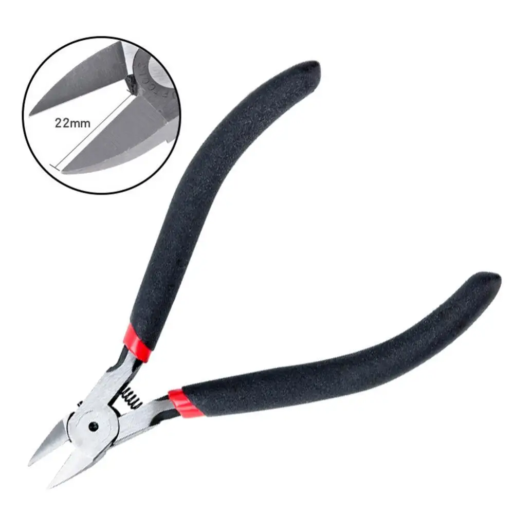 

50% Hot Sales!!! Dual-color Plastic Handle Wire Cutter Sharp Head Electronic Plier Hand Tool