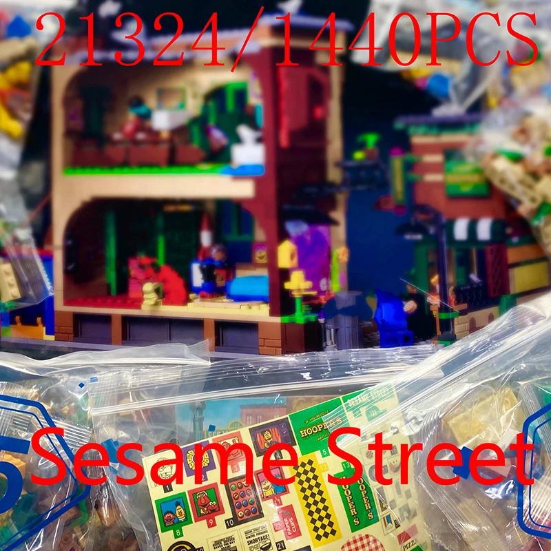 

Creative Serial Street Landscape Urban Person Model Compatible 21324 Toy 1440PDF Building Blocks Bricks Kids Birthday Gifts