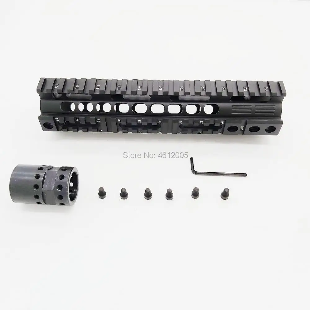 9 дюймов Quad Rai для ar15 ar15 handguard 4-weaver/Пикатинни карабин плавающий Handguard qd-вертлюг корпус M4 M16