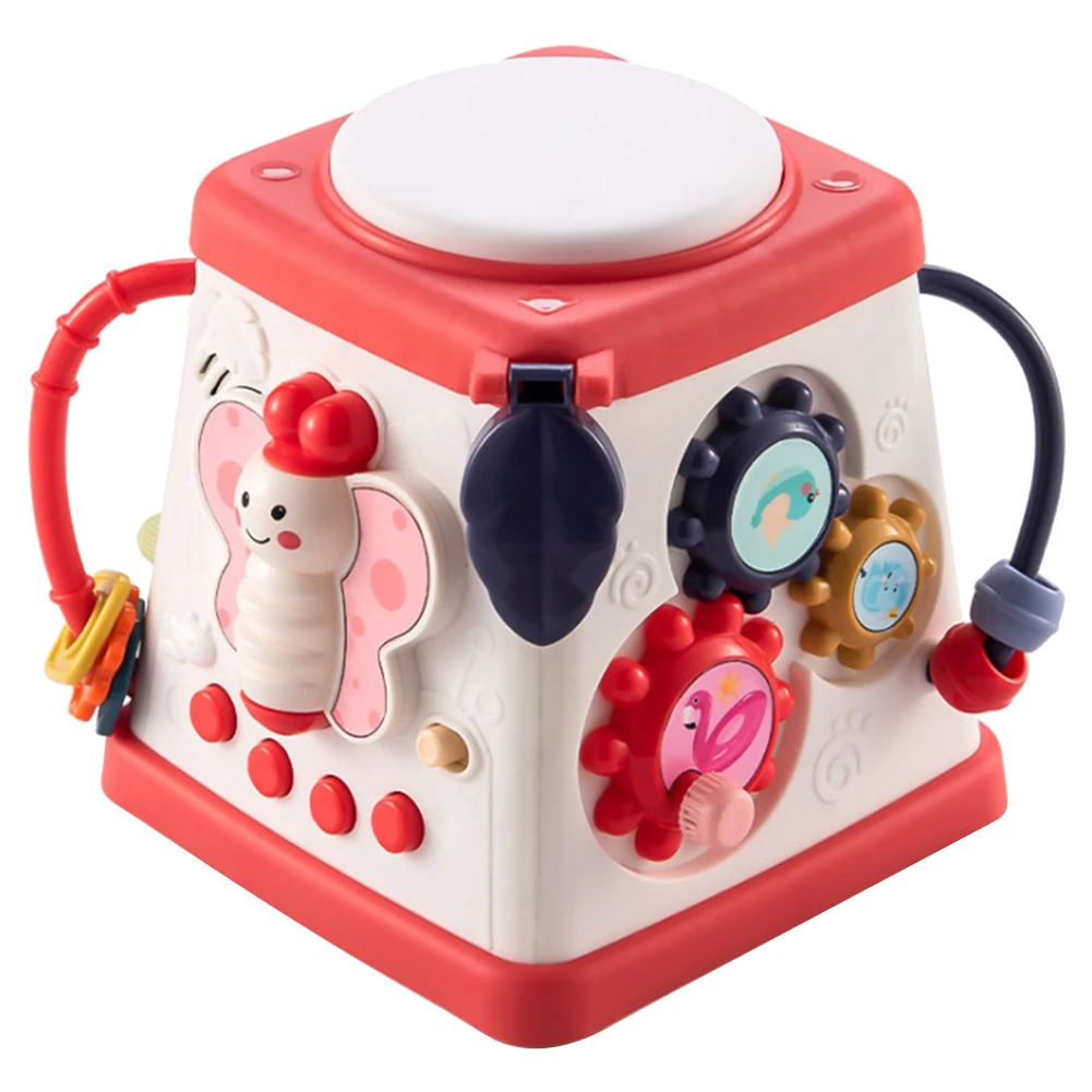 

Baby Activity Cube Toddler Toys 7 in 1 Montessori Shape Sorter Musical Toy Bead Maze Counting Discovery Toys For Kids Learning