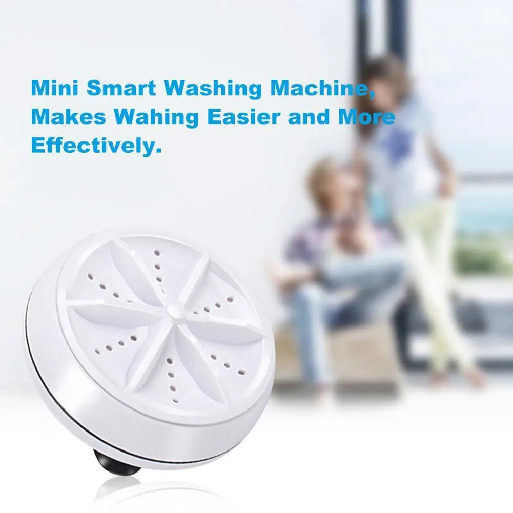 

Portable Ultrasonic Turbine Washing Machine USB Laundry Cleaner Travel V0N6