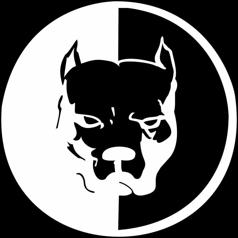 

Car Sticker 14*14CM PITBULL Dog Head Portrait Stickers Fashionable Decals 3D Stickers on Car Reflective Motorcycle Car Styling