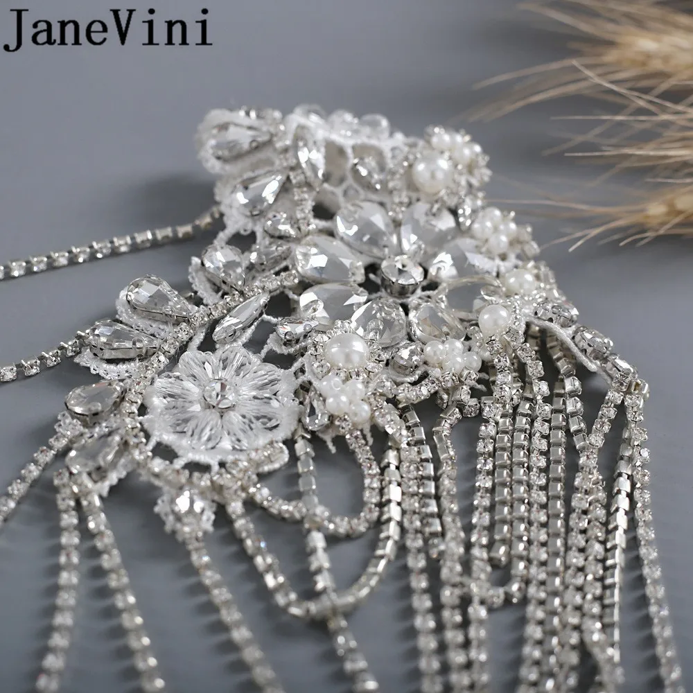 Блестящая серебряная цепочка jaevini свадебное ожерелье с кисточкой женские