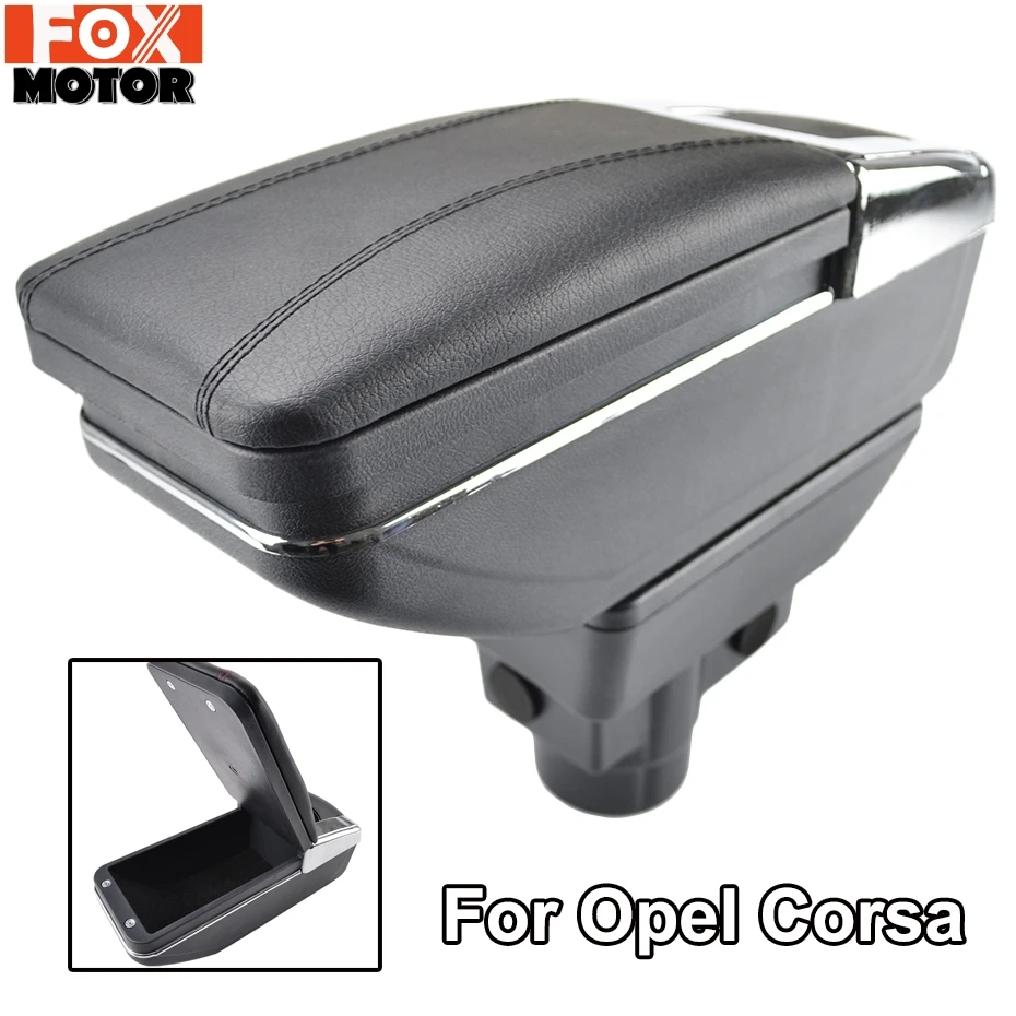 Подлокотник для Opel Vauxhall Corsa 2006 2014 подлокотник вращающийся ящик хранения