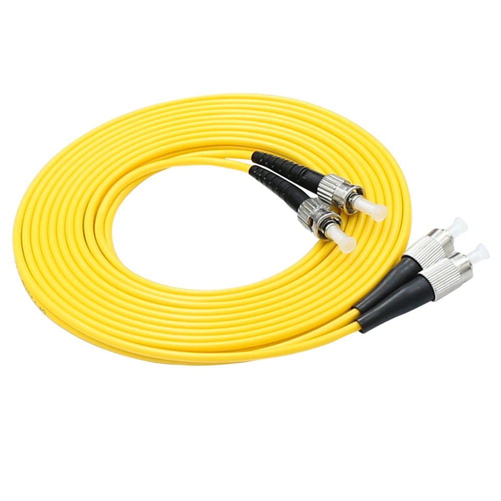 Оптоволоконный патч корд FC/UPC ST/UPC 10 50 метров FTTH дуплексный одномодовый кабель
