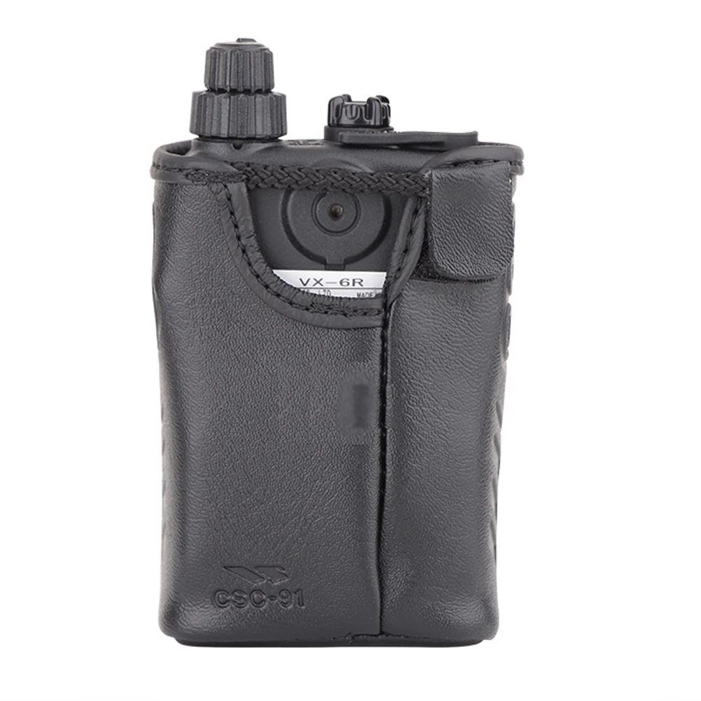 CSC 91 мягкий чехол кожаный для walkie talkie Yaesu VX 6R 6E handhelds двухстороннее радио|Запчасти и
