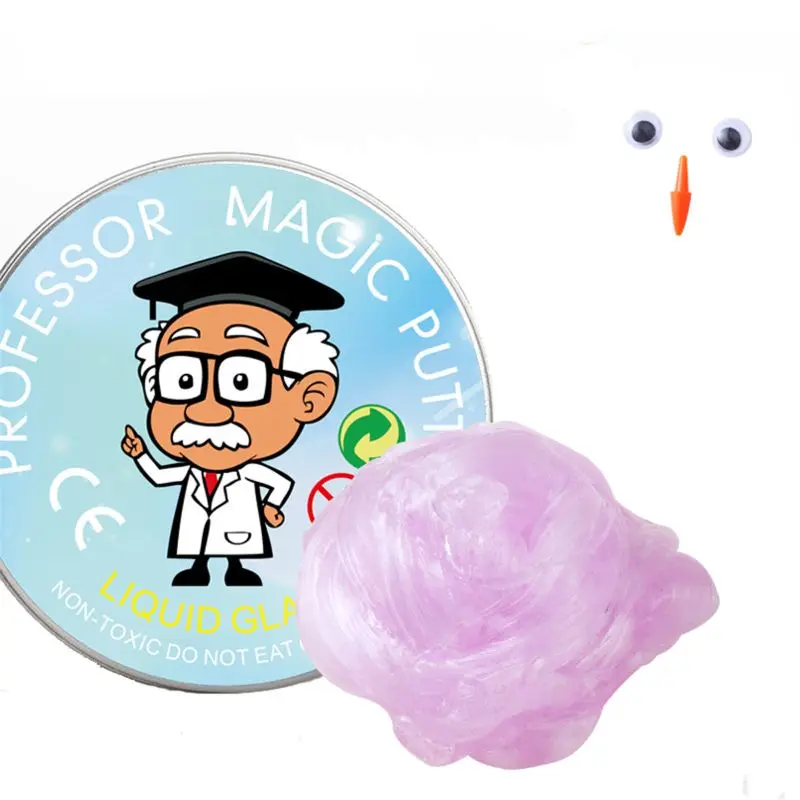 

Transparent Slime Toys Never Dry No Borax Crystal Glue Plasticine Clay Kids