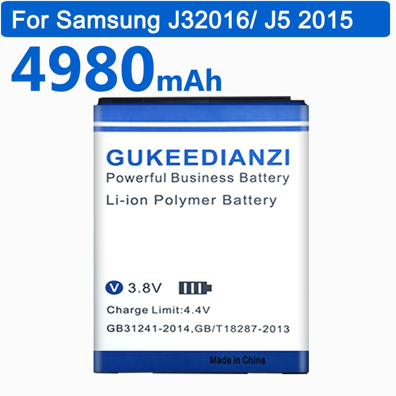 GUKEEDIANZI батарея 4980 мА/ч чехол для мобильного телефона Samsung Galaxy Grand J2 Prime G530 G530F G530H G531