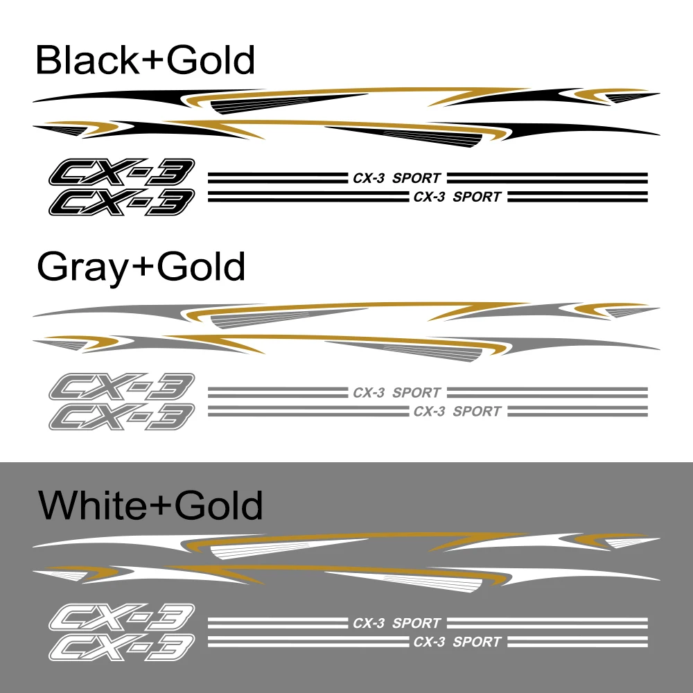 1 комплект Авто Светоотражающие виниловые наклейки на авто боковой двери юбка