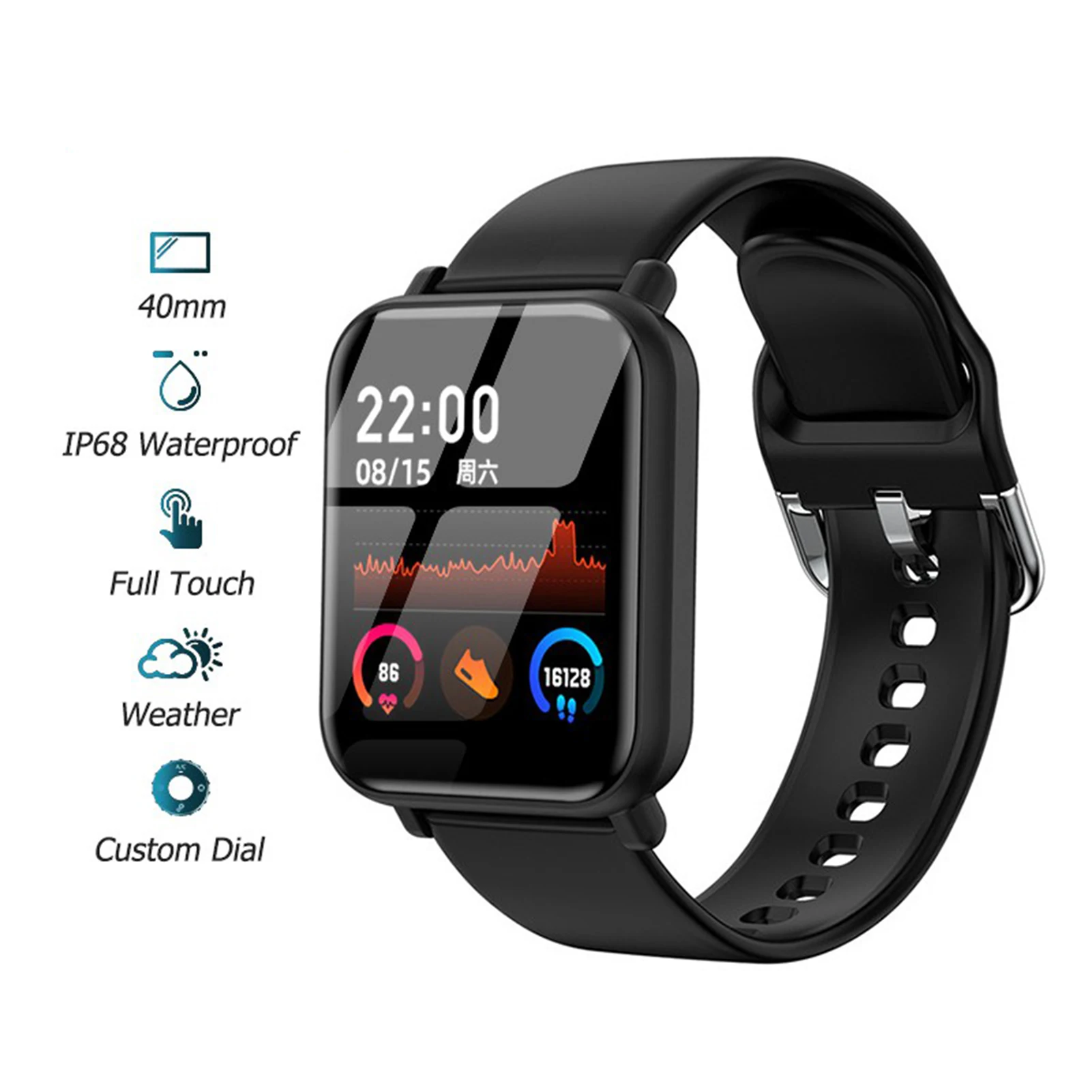 R7 умные часы мужские полный сенсорный режим для нескольких видов спорта с смарт