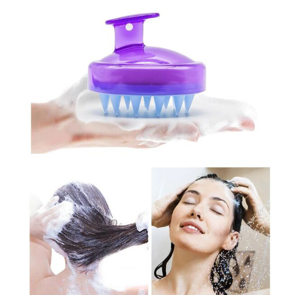 

Soft Hair Brush Gentle Shampoo Scalp Massage Brush Hair Clean Round Non-