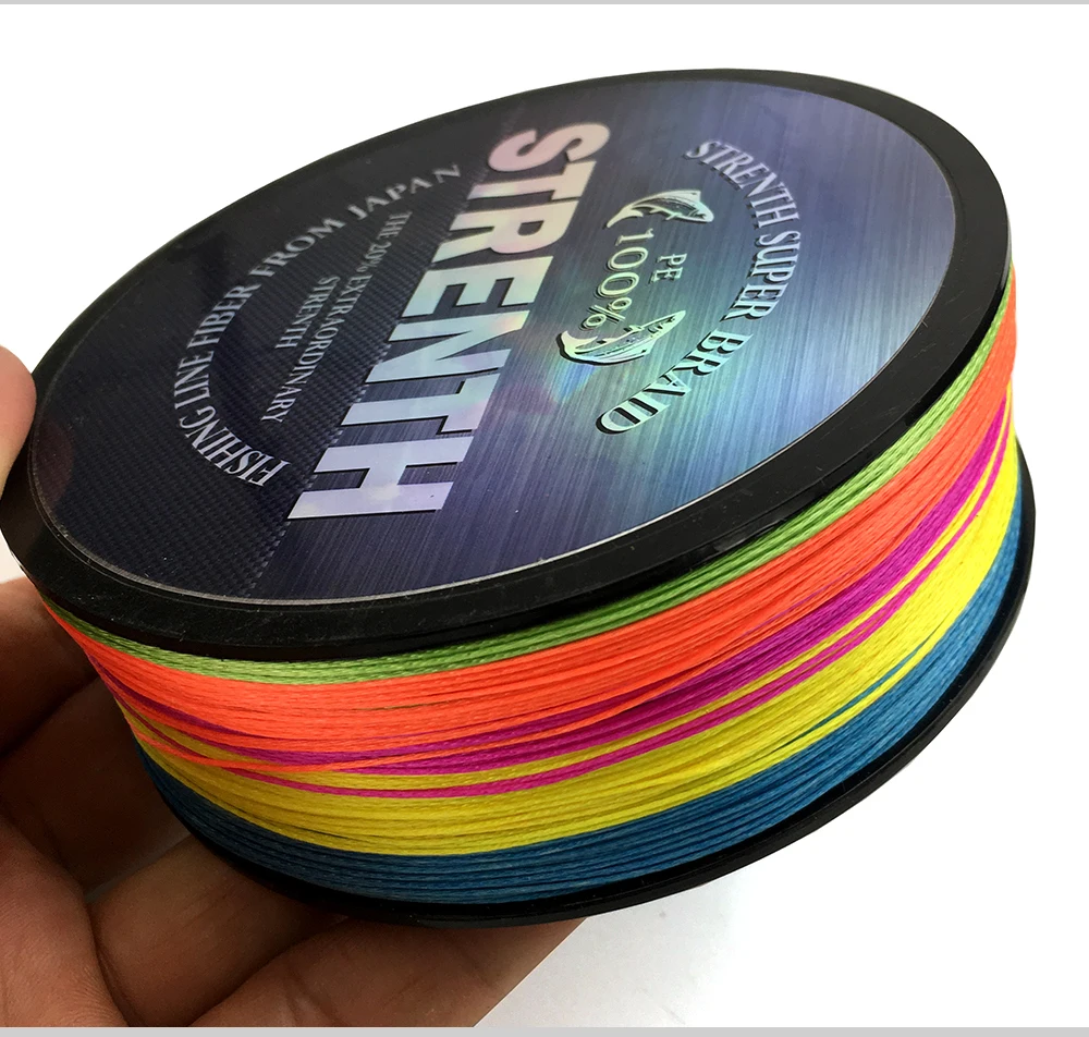 GHOTDA New 100M 4 Strands PE Braided Fishing Line Multifilament Fishing Line