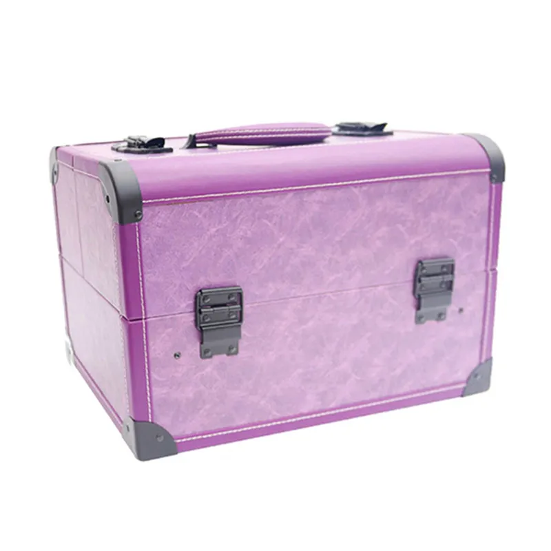 

Profession Cosmetic Box Multilayer Makeup Bag Travel Waterproof Storage Cases Large Capacity Toiletries Organizer Suitcase Lock