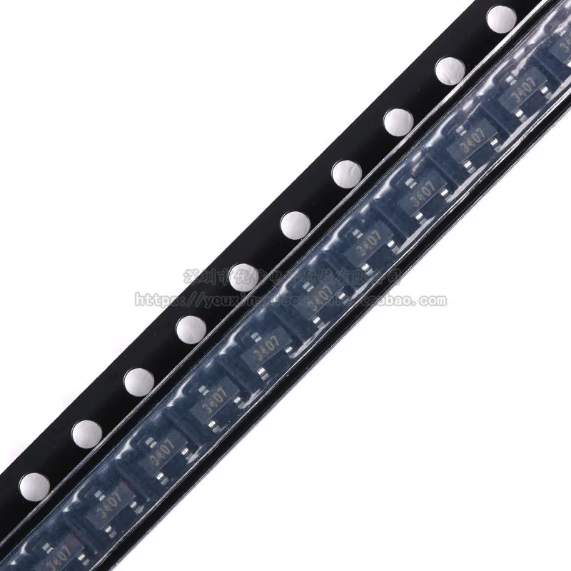 100 шт/1 лот оригинальный CJ3407 трафаретная печать 3407 SOT-23 P channel -30V-4.1A SMD MOSFET |