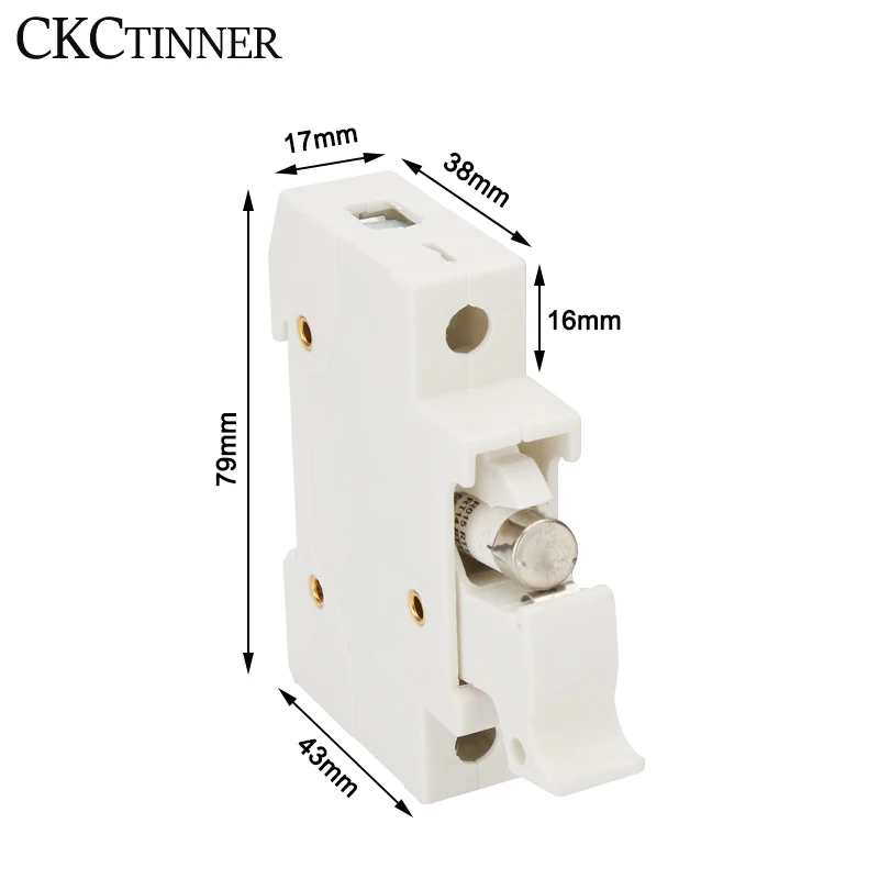 Медный предохранитель 1P 2P 3P 4P медный 380 В 500 10x38 мм