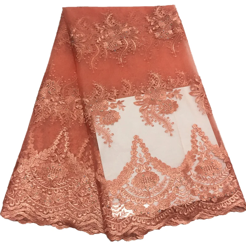 

African Lace Fabric High Quality Embroidery 2021 French Tulle Lace Fabric Nigerian Lace Fabric For Wedding Dress