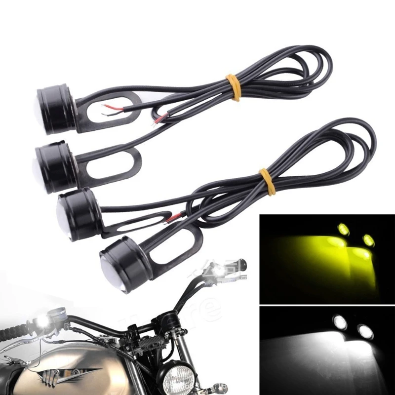 

2Pcs/Set Motorbike Auxiliary Lights High Brightness Eagle Eye Flash Light Indicator Lamps Cycling Equipment