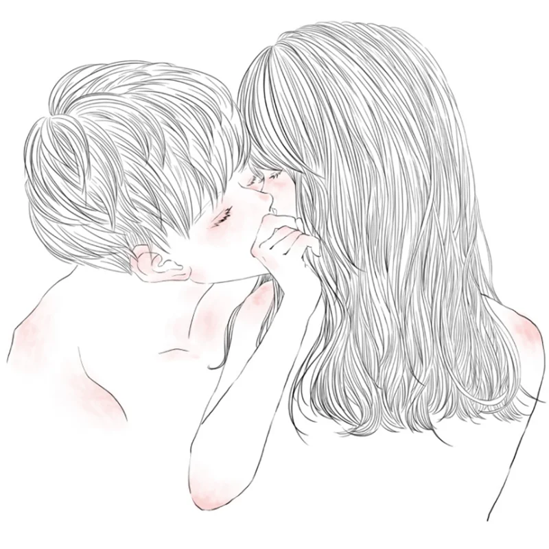 Художественные настенные Стикеры для пар наклейки украшения спальни гостиной