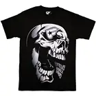 Футболка мужская хлопковая с принтом звезд и ремней темноты, крутая тенниска свободного покроя, крутая майка, большие размеры, черная белая