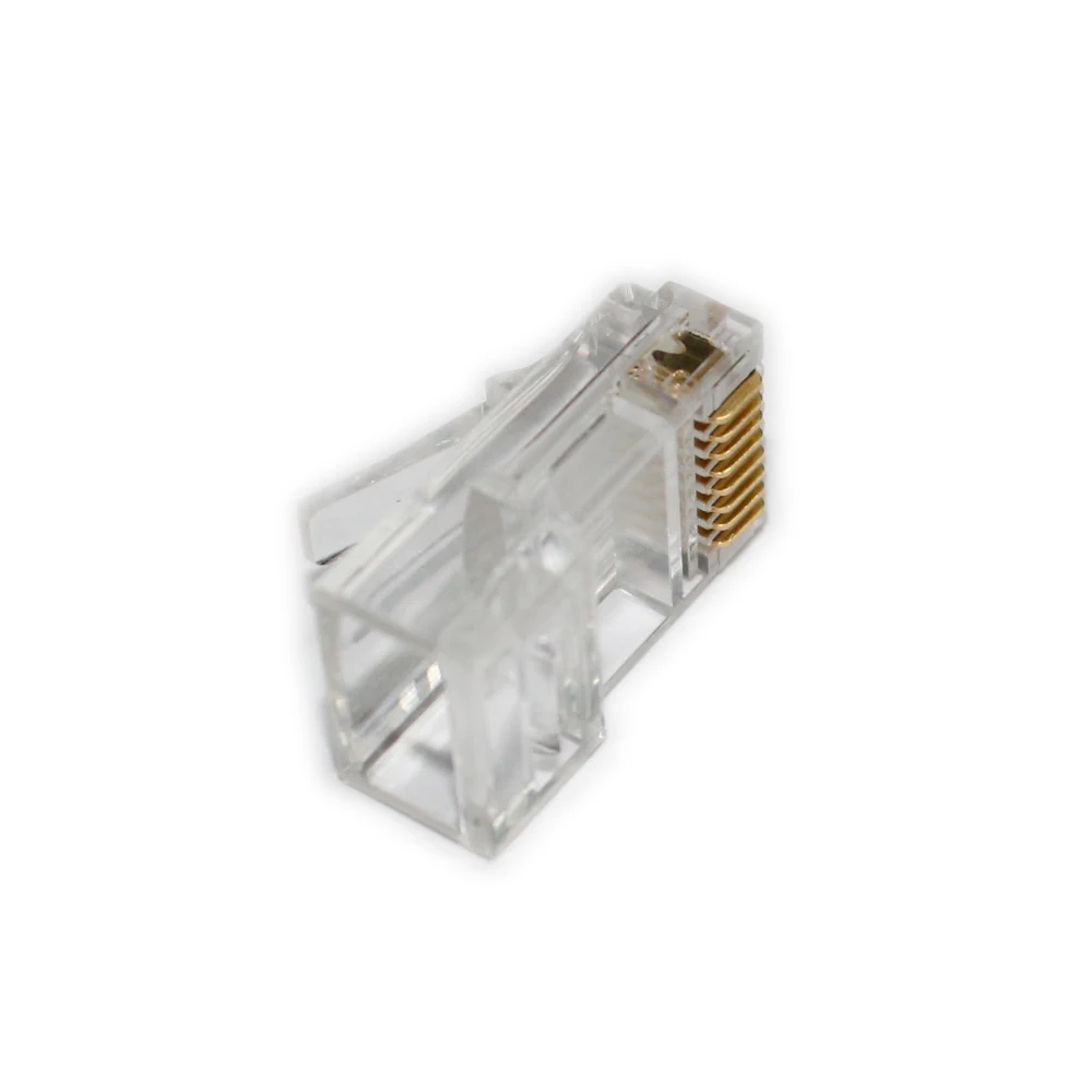 RJ45 разъем 6U Gold PlatedPass через Ethernet кабели модуль штепсельная сеть RJ-45 Кристалл