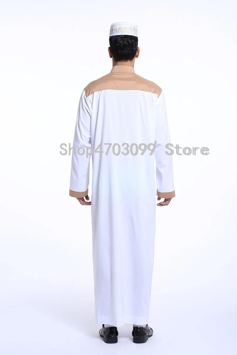 Мусульманская одежда для мужчин abaya арабский халат saudi tobe белый|Мусульманская