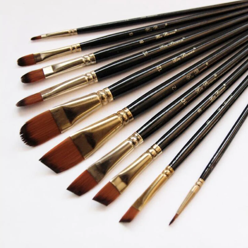 5 шт./компл./набор кисть для рисования нейлоновая волос сделай сам акварельная