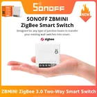 Умный переключатель SONOFF ZBMINI Zigbee 3,0, двухсторонний переключатель, дистанционное управление через приложение, работает с приложением SmartThing Alexa Google Home eWeLink