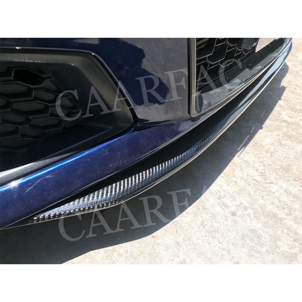 Для Audi A4 S4 B9 2017 2018 гоночный автомобиль два слоя углеродного волокна передний