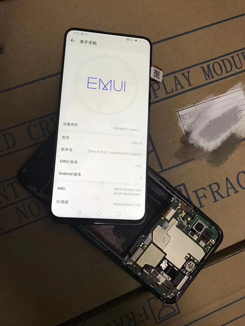 Сенсорный ЖК экран для Huawei P Smart Z оригинальный дисплей Y9 Prime 2019 сенсорный HUAWEI