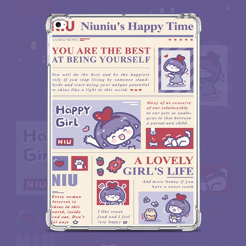 

For ipad Pro 2018 11'' 10.5 ipad 2019 Case Cute Cartoons Soft Silicone Covers For ipad mini 4 5 9.7 10.2 inch ipad 2018 Funda