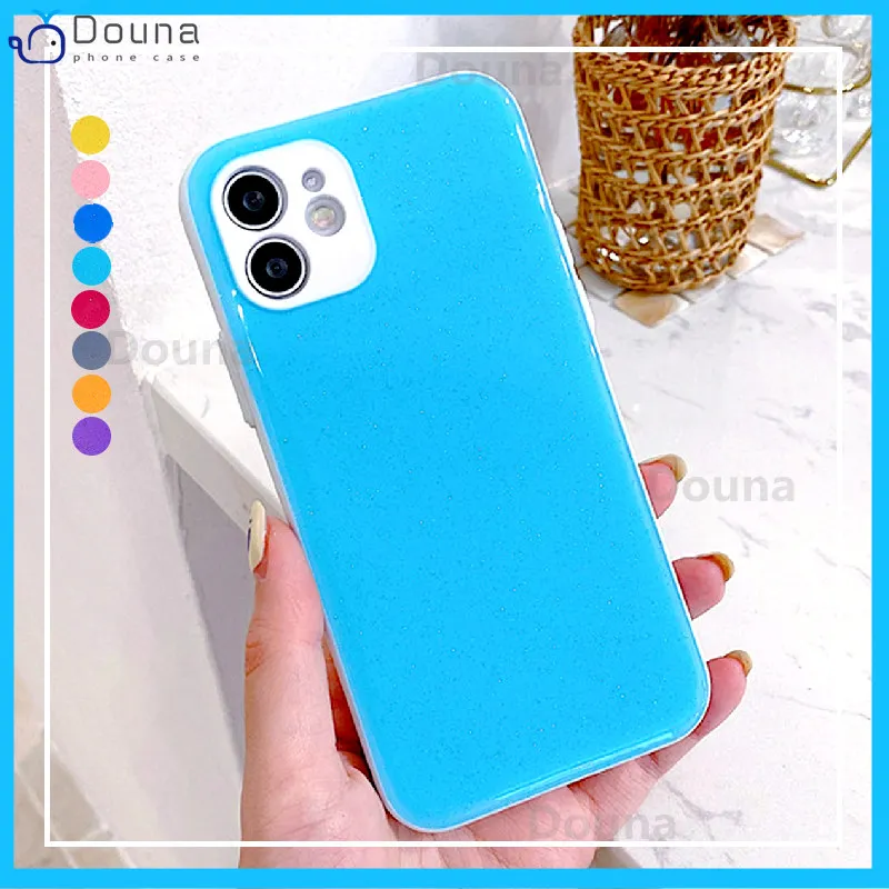 

Glitter Candy Color Jelly Phone Case for IPhone 11 12 13 Mini Pro Max 7 8 Plus X XR XS Max SE 20 Shockproof Soft Silicone Cover