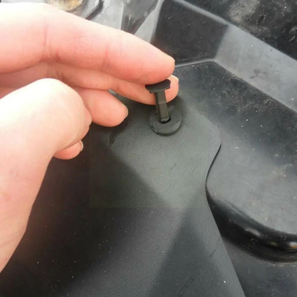 

120PCS 8 Mm Hole Plastic Rivet Fastener Push Clip Black For Car Auto Fender Automobile General Bumper Buckle D3X6